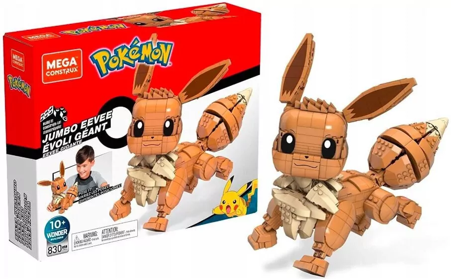 Klocki. Pokemon do zbudowania. Duży Eevee - tantis.pl