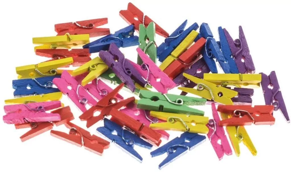 Klamerki kolorowe 0,3x2,5cm - tantis.pl