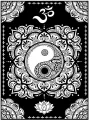 Kolorowanka welwetowa A4 Mandala YinYang - tantis.pl