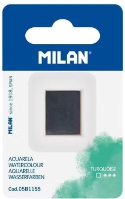 Farba akwarelowa w kostce turkusowy MILAN