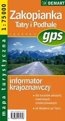 Zakopianka, Tatry i Podhale. Mapa turystyczna 1:75 - tantis.pl