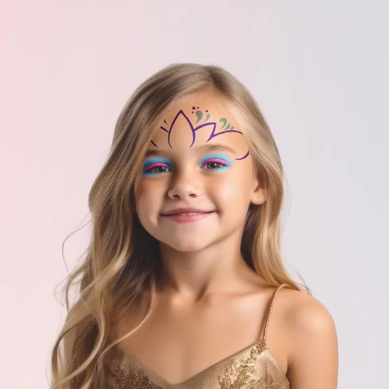 Farbki do twarzy princess z tiarą KIDEA - tantis.pl