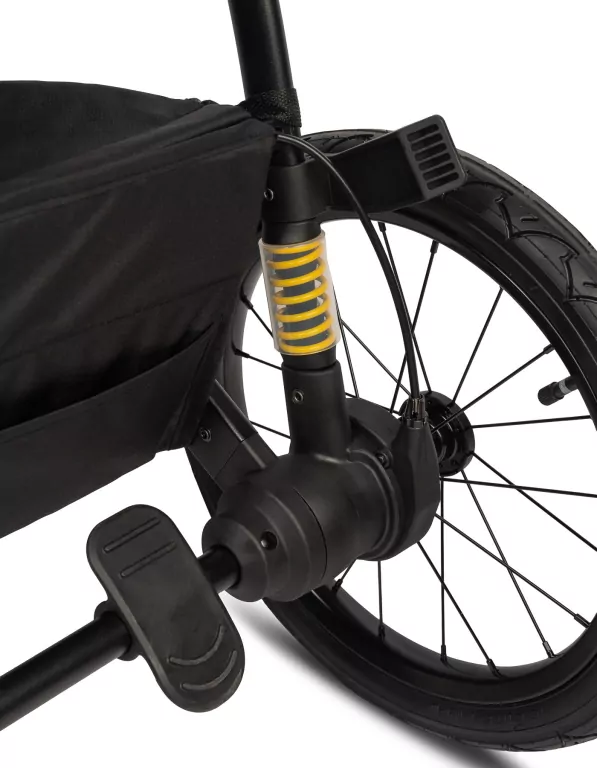 Caretero Lima Deluxe wózek spacerowy czarny - tantis.pl