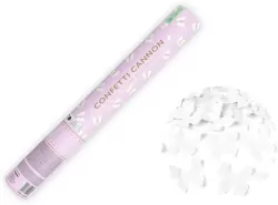 Tuba z motylkami biały 40cm