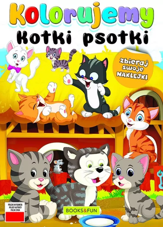 Kolorujemy. Kotki psotki - tantis.pl