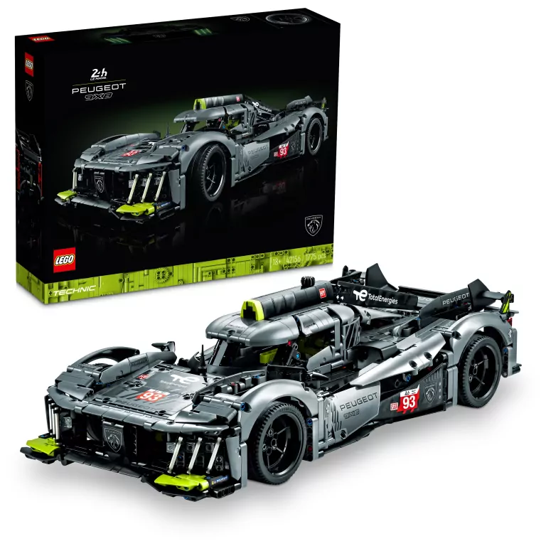 LEGO® Technic. PEUGEOT 9X8 24H Le Mans Hybrid Hypercar. 42156 - tantis.pl