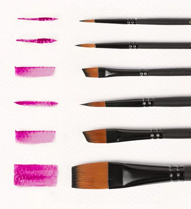 Pędzle artystyczne nylonowe - tantis.pl