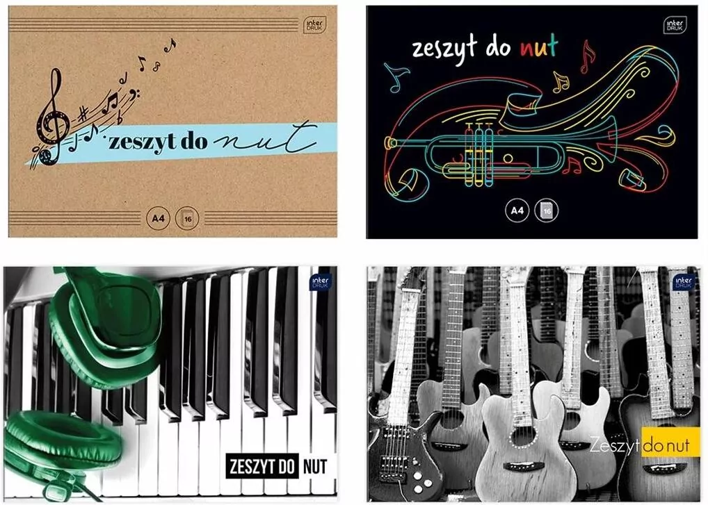 Zeszyt do nut A4/16K - tantis.pl