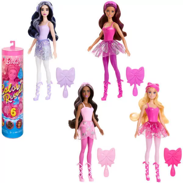 Barbie Color Reveal Lalka Baletnica, mix - tantis.pl