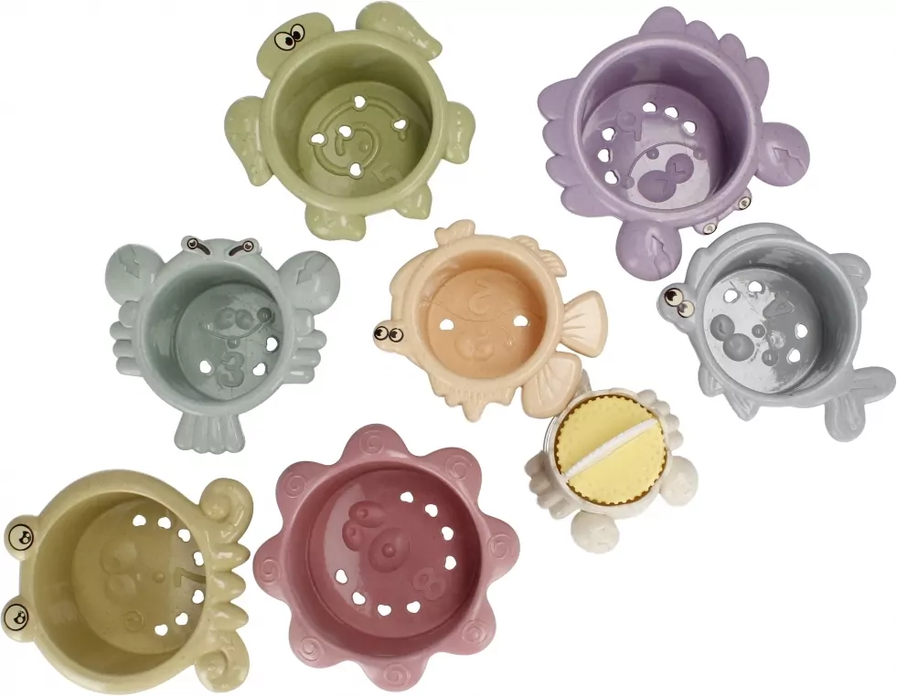 Kubeczki do układania 2w1 wieża BAM BAM - tantis.pl