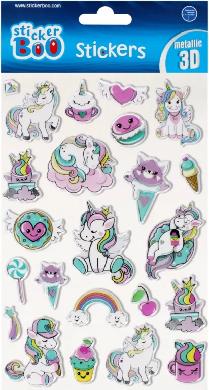 Naklejki Sticker BOO Jednorożec - tantis.pl