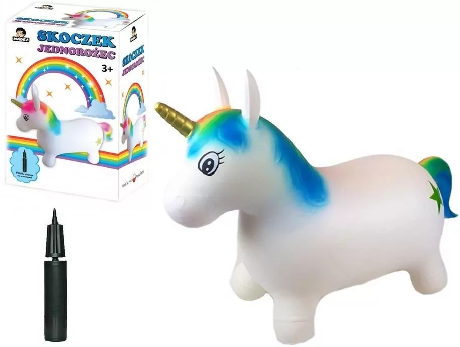 Skoczek Jednorożec z pompką - tantis.pl