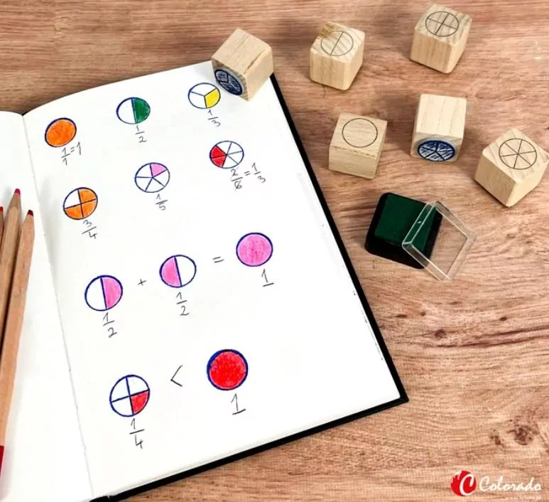 Stemple ułamkowe zest. startowy. Ułamkowa Przygoda - tantis.pl