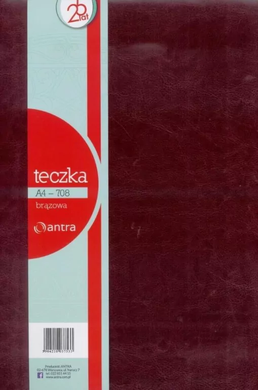 Teczka A4 708 Czerwony ANTRA - tantis.pl