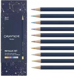 Kredki metaliczne. Cosmic Blue. 10 kolorów