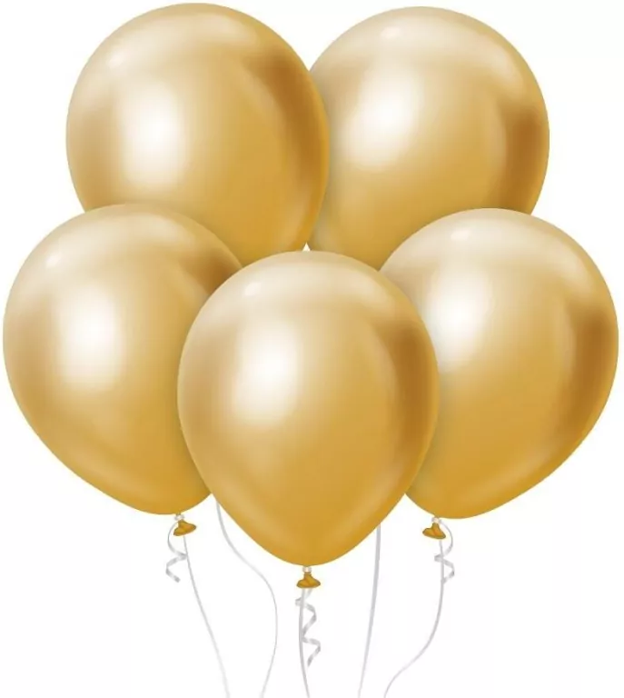 Balony Beauty&Charm platynowe złote 30cm 7szt - tantis.pl
