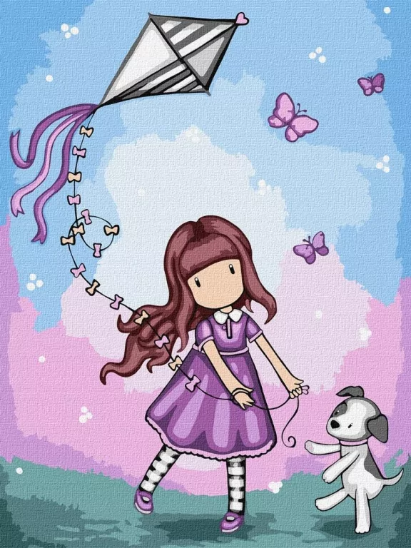 Malowanie po numerach - Dont Fly Away Kids 30x40cm - tantis.pl