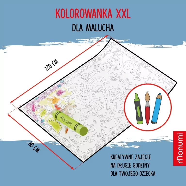 Kolorowanka Podłogowa XXL. Zabawa - tantis.pl