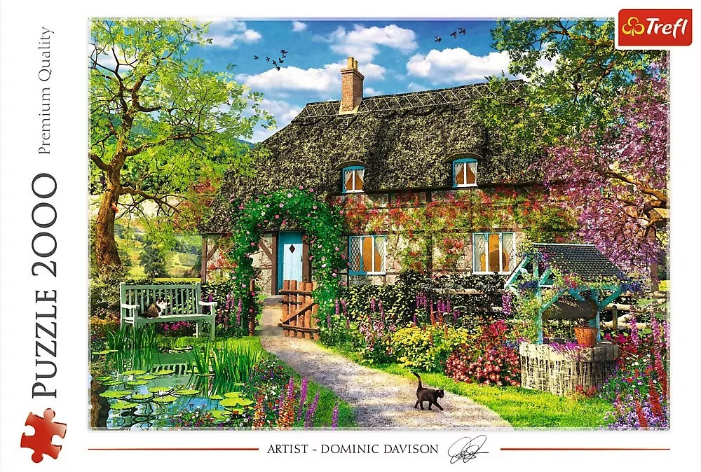Puzzle 2000. Wiejska chatka - tantis.pl