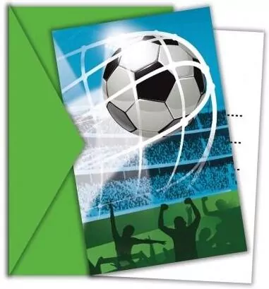 Zaproszenia Soccer Fans 6szt. - tantis.pl