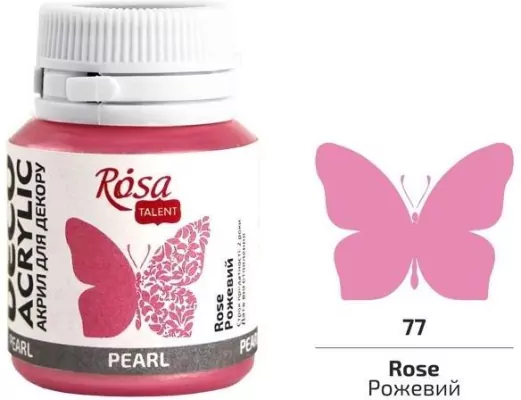 Farba akrylowa perłowa rose 77 20ml