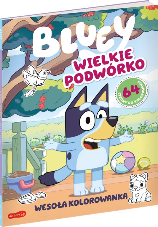 Wielkie podwórko. Bluey. Wesoła kolorowanka - tantis.pl