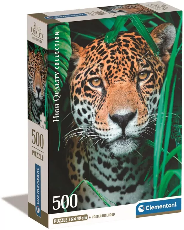 Puzzle 500 Compact Jaguar in the jungle - tantis.pl