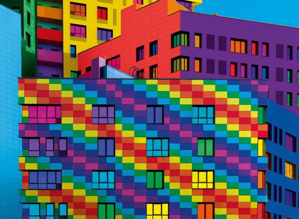 Puzzle 500. Kolorowe kwadraty - tantis.pl