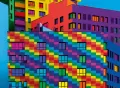 Puzzle 500. Kolorowe kwadraty - tantis.pl