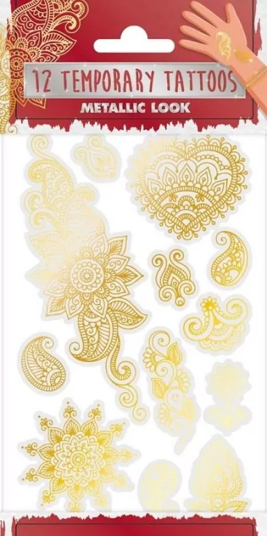 Tatuaże metaliczne Flowers - tantis.pl