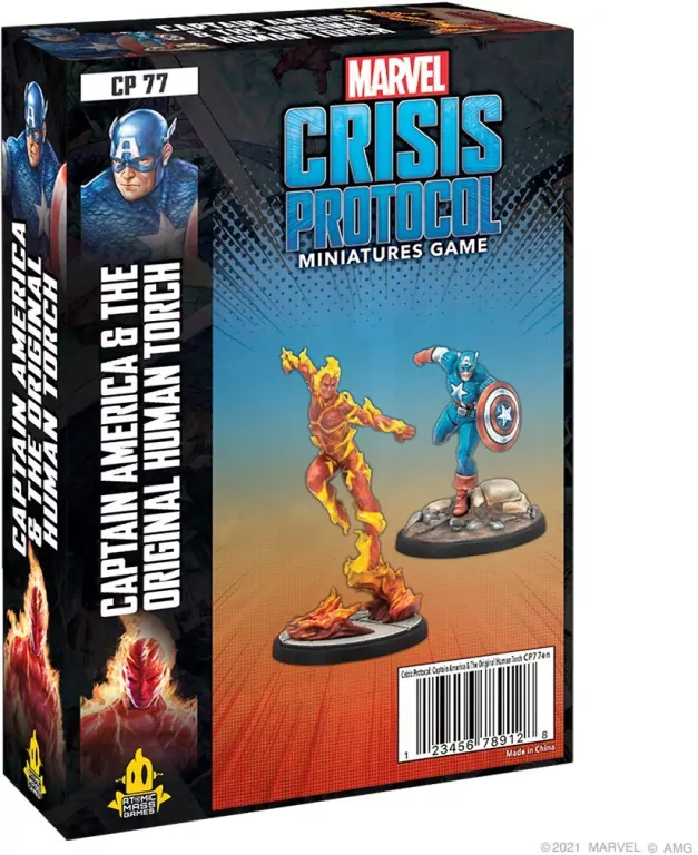 Marvel: Crisis Protocol - Captain America & the Original Human Torch - tantis.pl