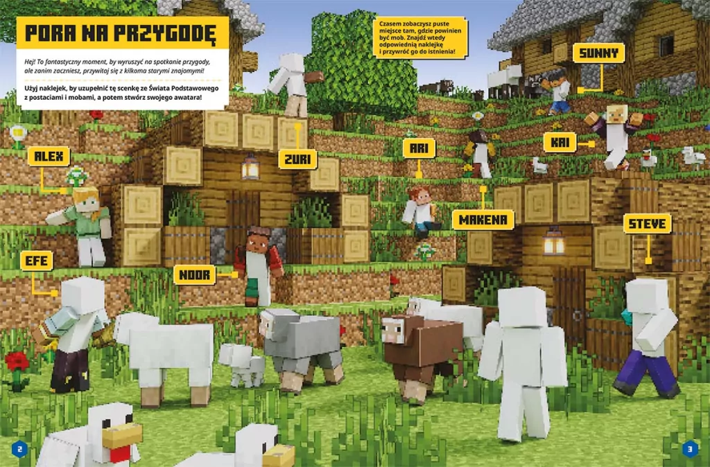 Kreator postaci. Naklejkowa przygoda. Minecraft - tantis.pl