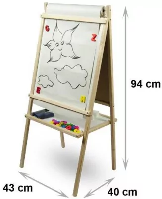 Tablica magnetyczna dwustronna drewniana