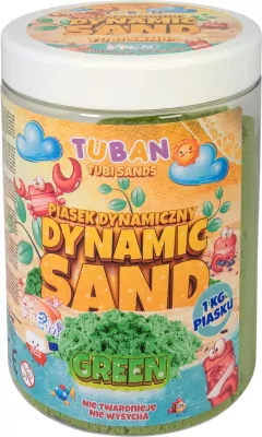 Piasek dynamiczny 1kg zielony