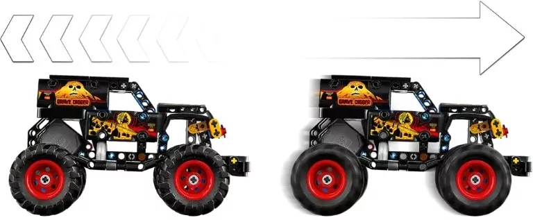 LEGO® Technic. Monster Jam Grave Digger Ogień 42219 - tantis.pl
