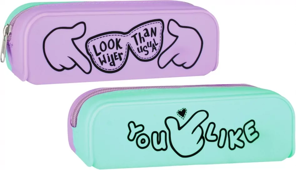 Piórnik silikon 1 zamek Likę - tantis.pl