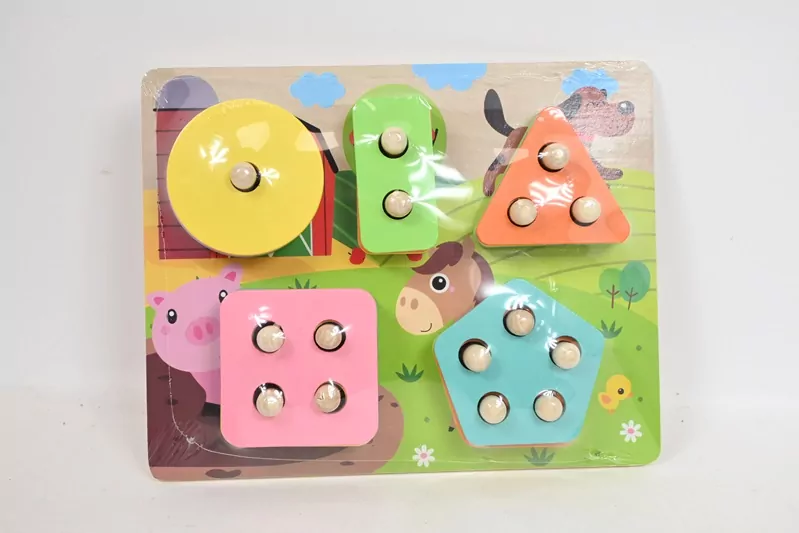 Układanka drewniana. Kształty - tantis.pl