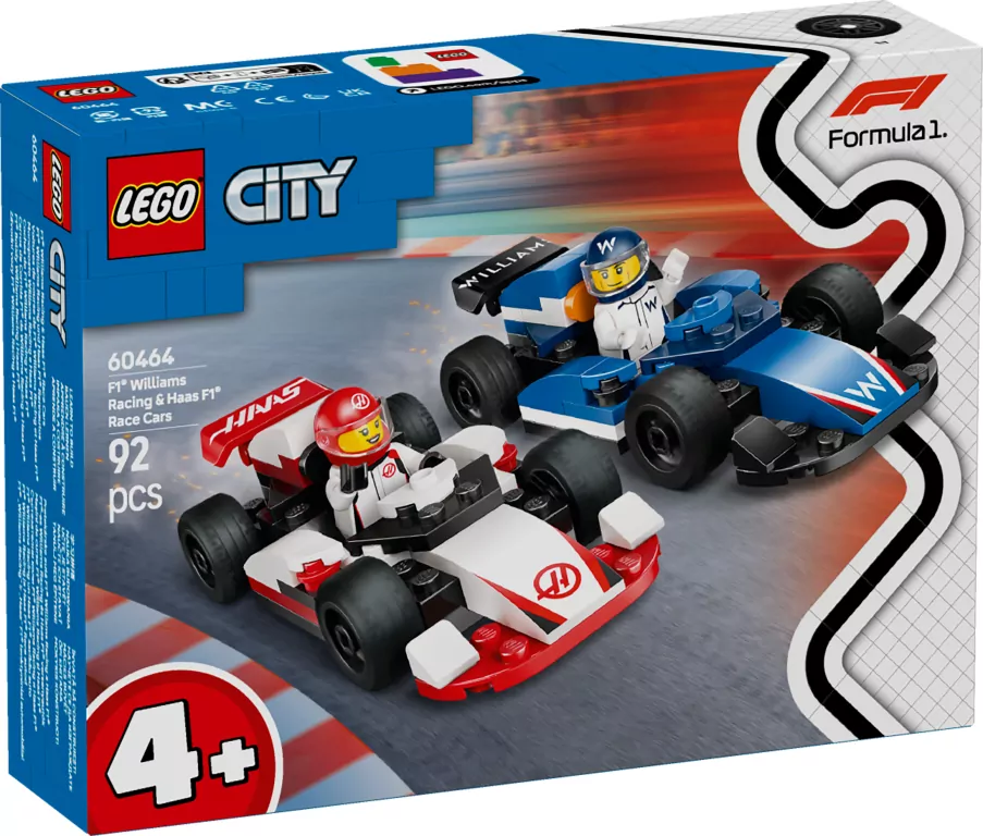LEGO® F1® Bolidy Williams Racing i Haas F1® 60464 - tantis.pl