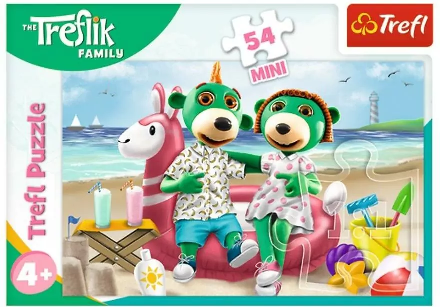 Puzzle 54 mini. Wesoły świat Treflików - tantis.pl