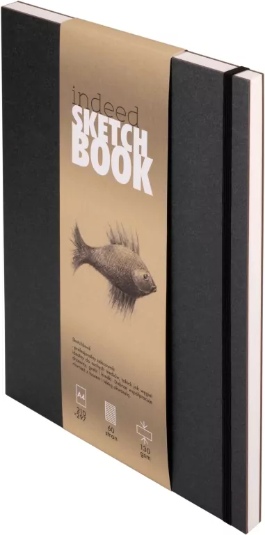 Szkicownik Indeed Sketch Notebook A4 czarny - tantis.pl