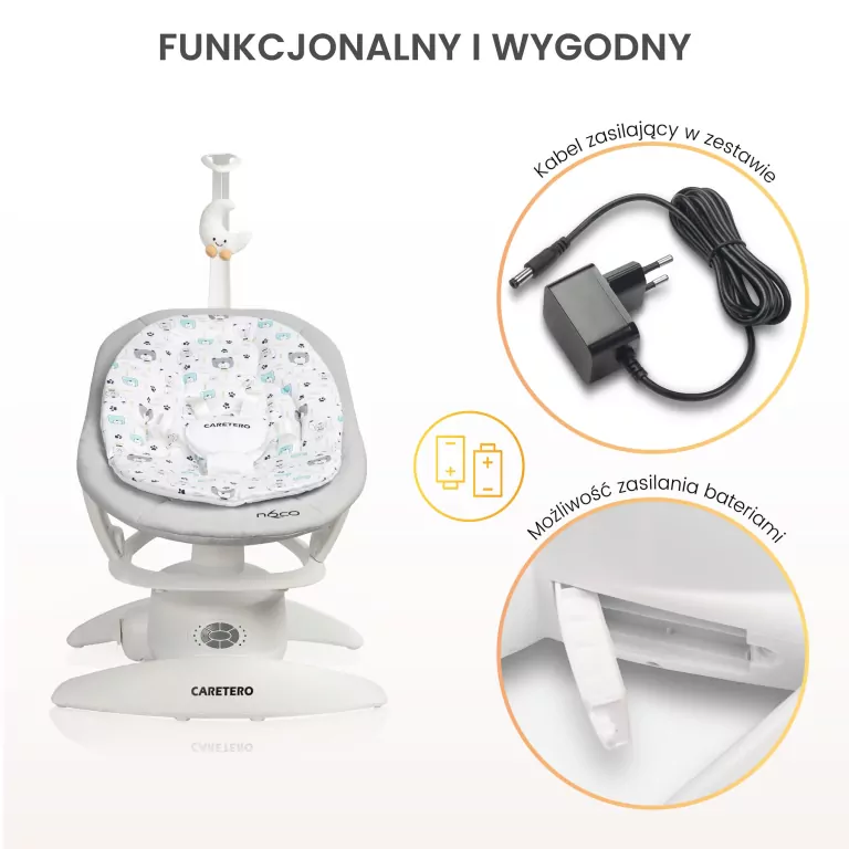 Caretero Bujaczek elektryczny Noco beige - tantis.pl