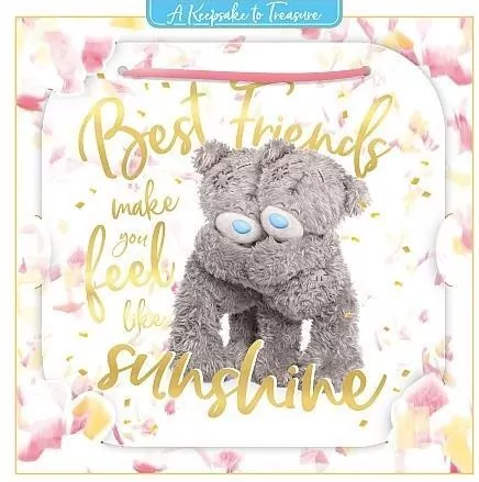 Kartka holograficzna 3D Best Friends - tantis.pl