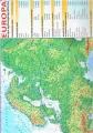 Podkładka edukacyjna. Europa - mapa ogólnogeograficzna i polityczna - tantis.pl