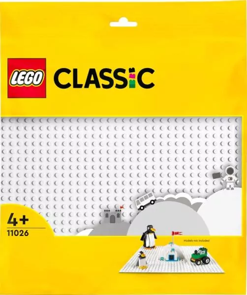LEGO® Classic. Biała płytka konstrukcyjna. 11026 - tantis.pl