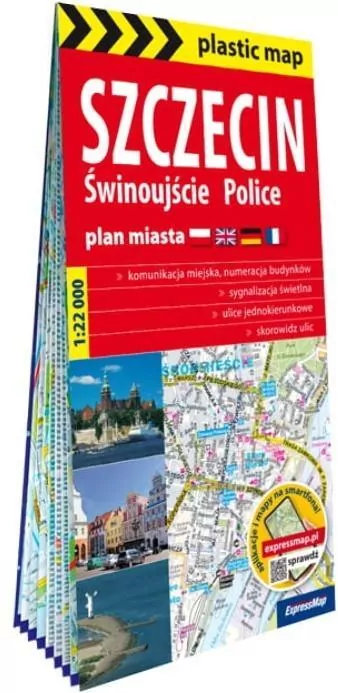 Plastic map Szczecin, Świnoujście, Police w.2025 - tantis.pl