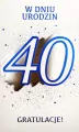 Karnet Urodziny 40 - tantis.pl