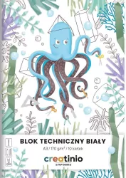 Blok techniczny biały A3/10K Creatinio, 10 sztuk