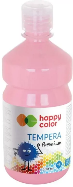 Farba tempera Premium 500ml różowa HAPPY COLOR - tantis.pl