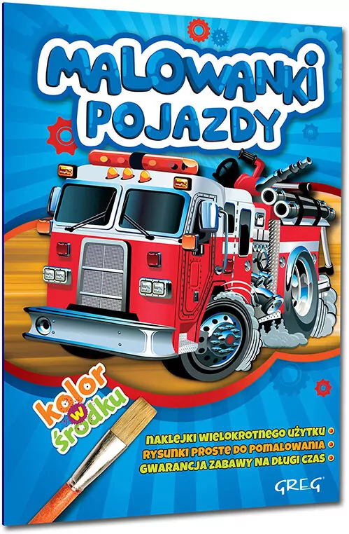 Malowanki. Pojazdy z naklejkami - tantis.pl