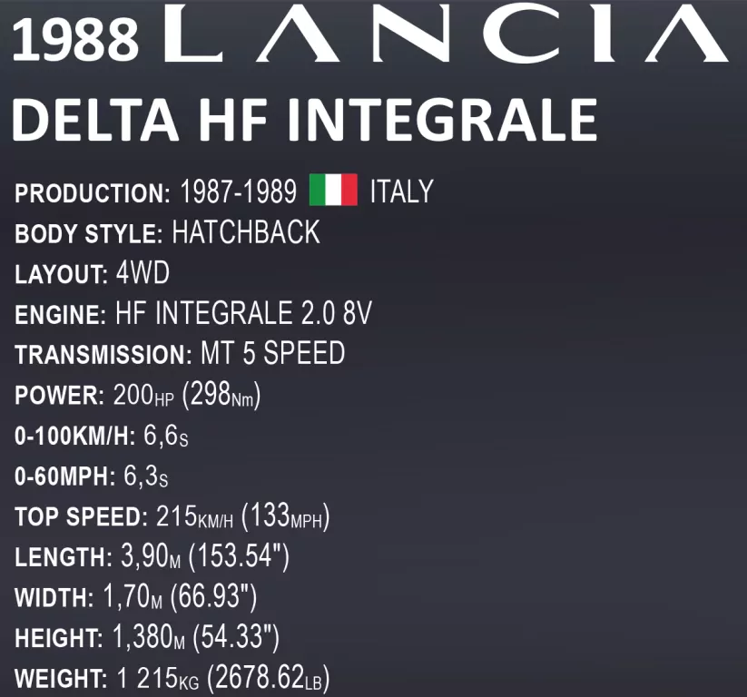 Lancia Delta HF Integrale - tantis.pl